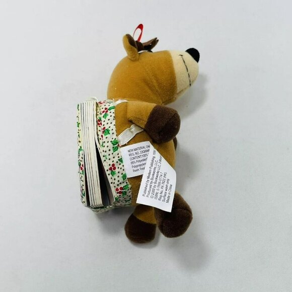 Christmas Little Reindeer Plush Book Mini Picture Bedtime Kid Nursery Storytime - Picture 12 of 12
